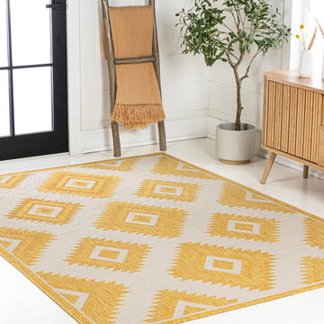 Lior Geometric Moroccan Diamond Area Rug